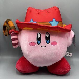 Nintendo Kirby Cowboy Plush 14" x 15" Large Stuffed Toy New